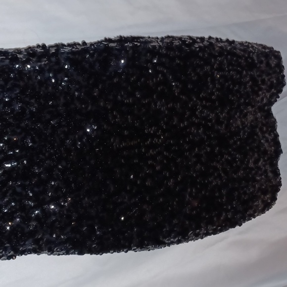 Pretty Guide Stretch black sequin mini dress, lined - Picture 4 of 7